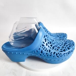 Dansko Pippa Clogs Shoes Mules 9.5 - 10 40 Molded Comfortable Blue Thermoplastic